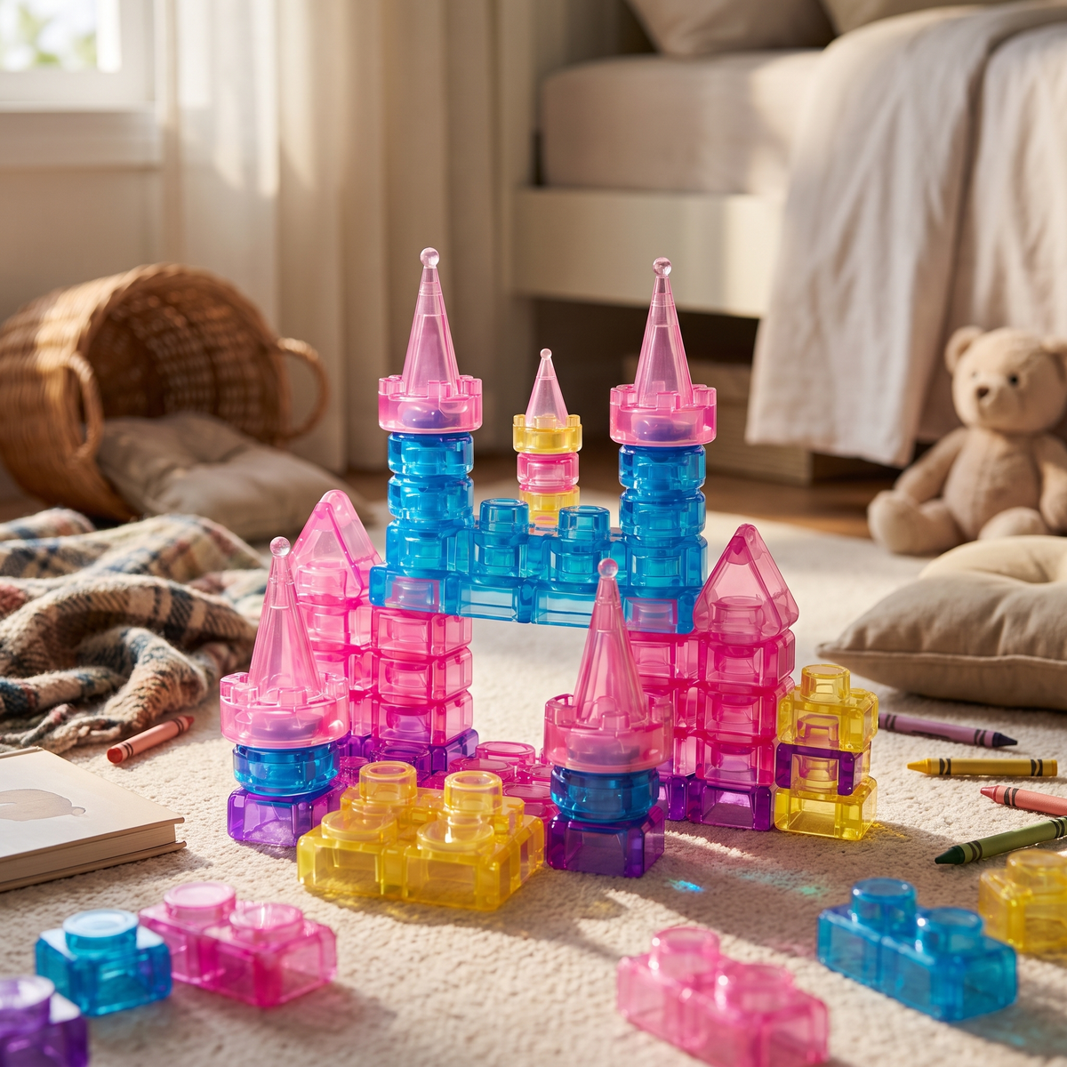 Castle Gummy Blocks — 40-Piece Soft Building Block Set