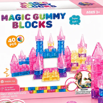Castle Gummy Blocks — 40-Piece Soft Building Block Set