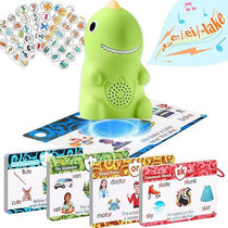 Dinosaur Talking Flash Cards — 148-Card Phonics Reader & Sticker Set