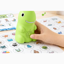 Dinosaur Talking Flash Cards — 148-Card Phonics Reader & Sticker Set