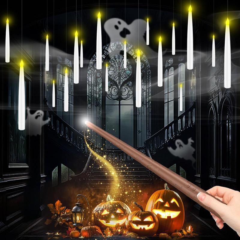 Floating Candles, With Magic Wand Remote, 10 Flameless LED Taper Candles