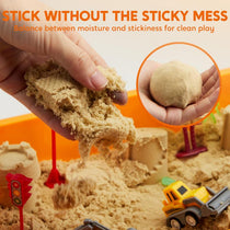 Kinetic Sand Sensory Bin, 18-Piece Set, With Glow Stones