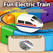 Magnetic Cube Track Train Set — Build-Your-Own Railway for Kids