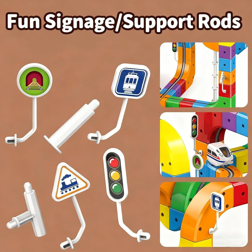 Magnetic Cube Track Train Set — Build-Your-Own Railway for Kids