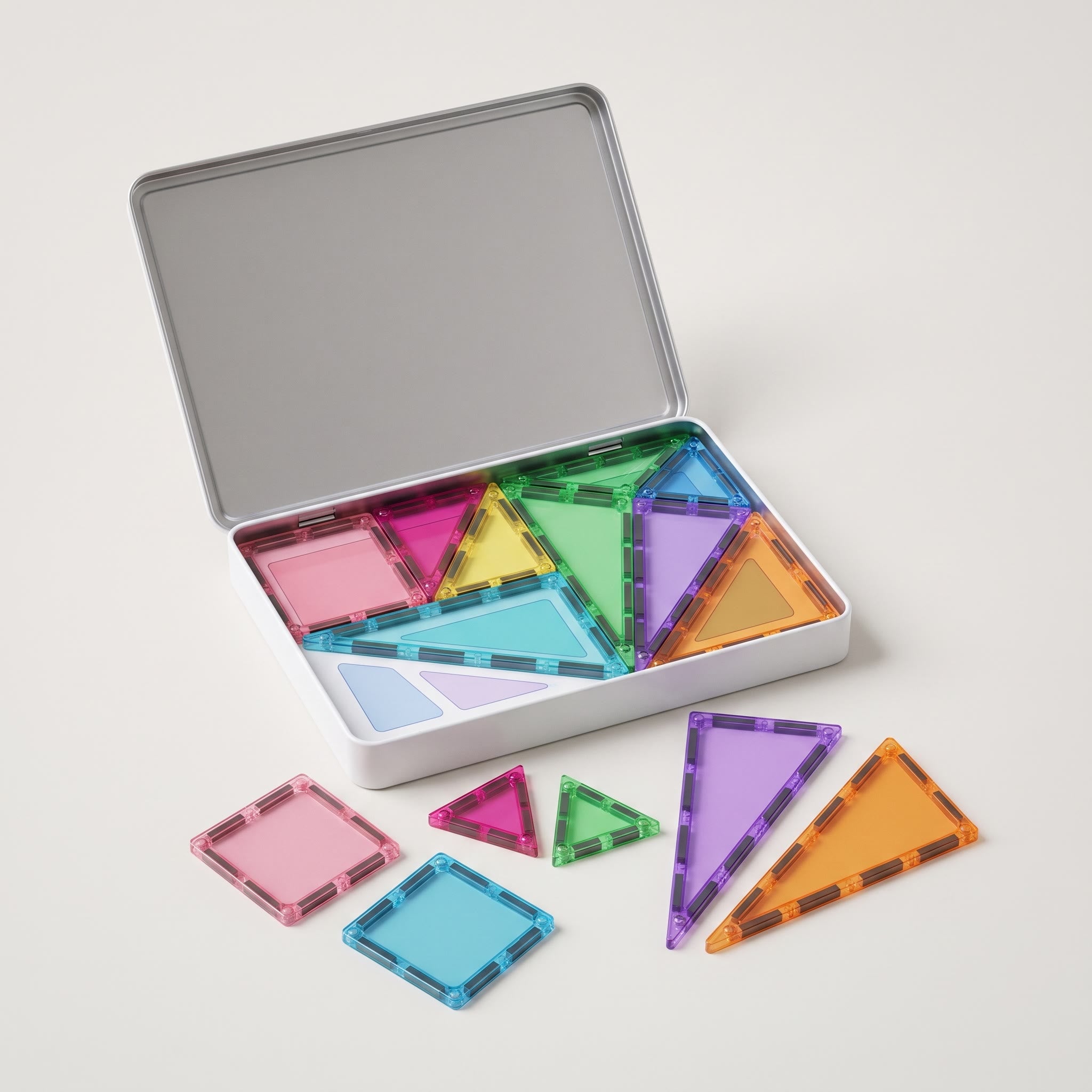 Mini Magnetic Tiles — 40-Piece Travel Set for Kids Secondary image