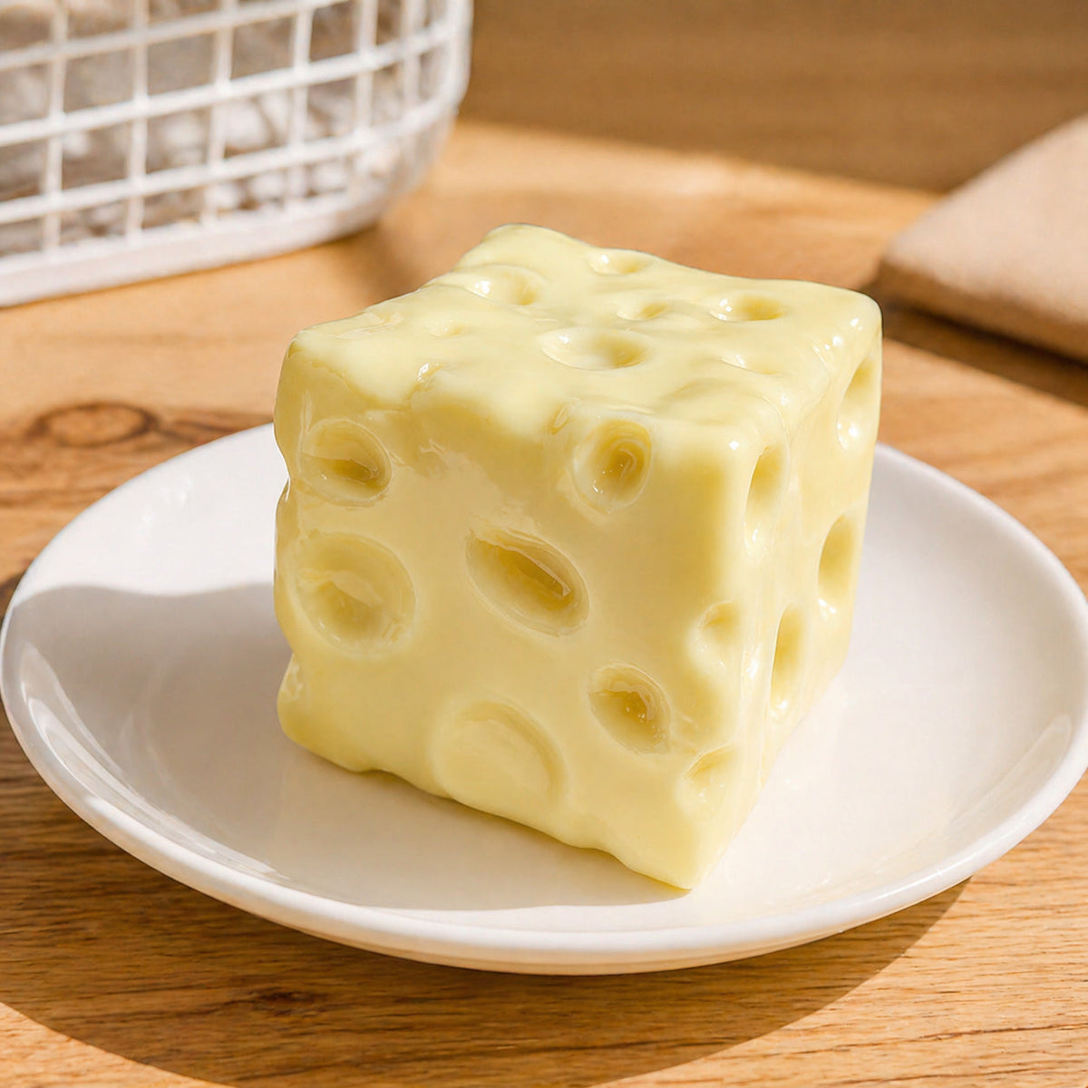 Moldable Cheese Squishy — Non-Rebound Sensory Fidget Toy Main image