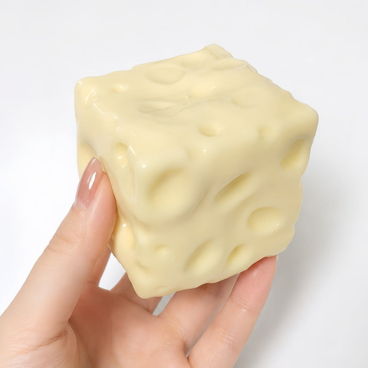 Moldable Cheese Squishy — Non-Rebound Sensory Fidget Toy