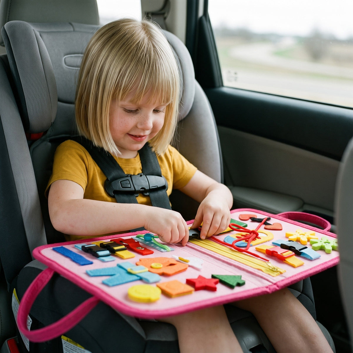 Montessori Busy Board — Felt Activity Book for Toddlers