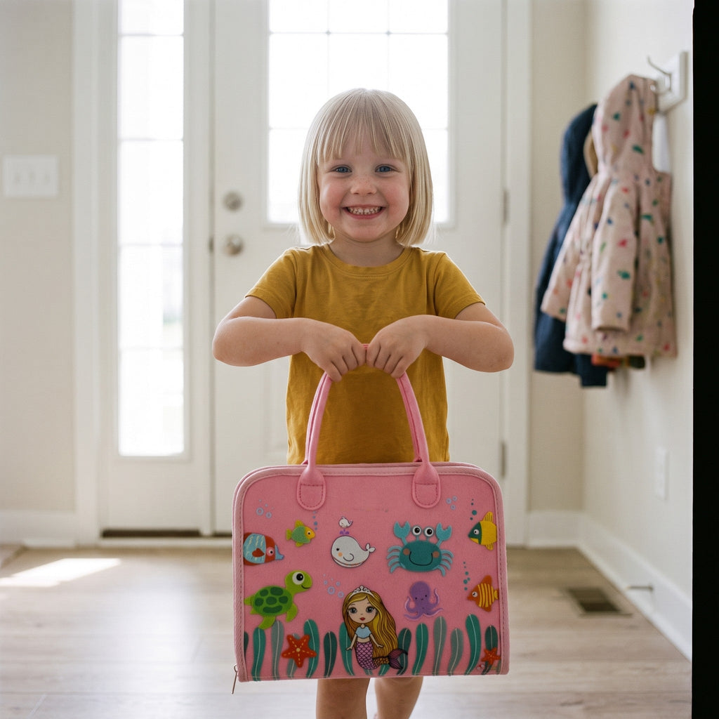 Montessori Busy Board — Felt Activity Book for Toddlers