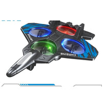 Remote Control Fighter Jet, Foam Stunt Drone, With LED Rings