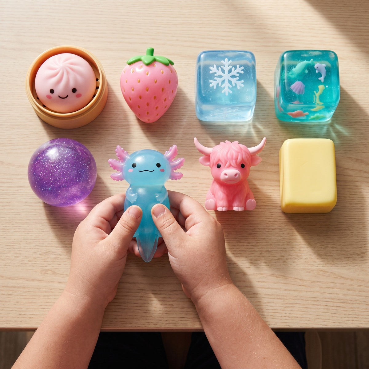 Squishy Fun Box — 8-Piece Slow-Rise Sensory Set