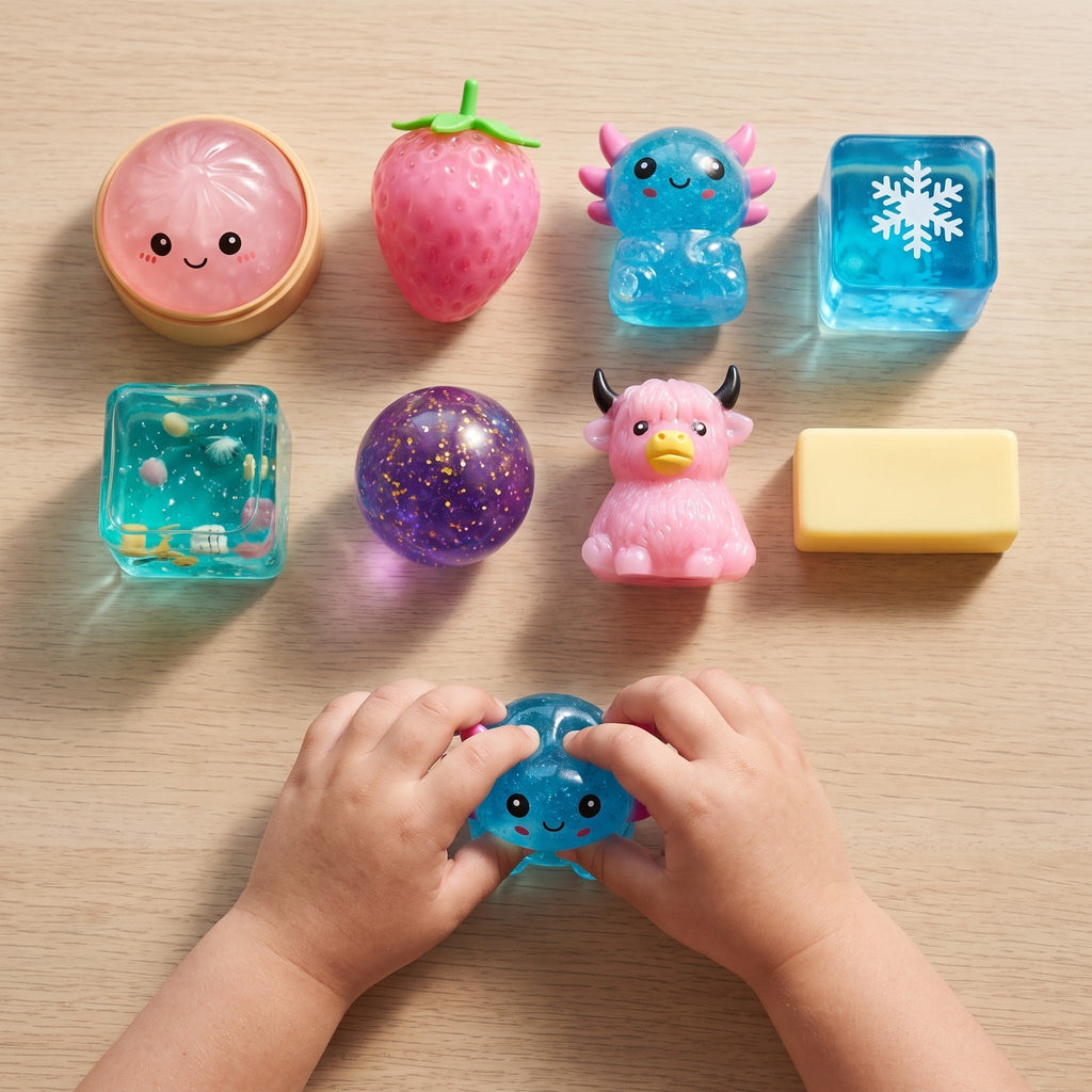 Squishy Fun Box — 8-Piece Slow-Rise Sensory Set