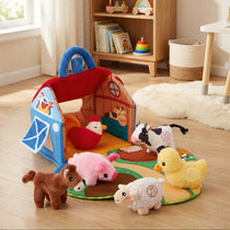 Talking Farm Barn — 6 Plush Animals That Say Their Names