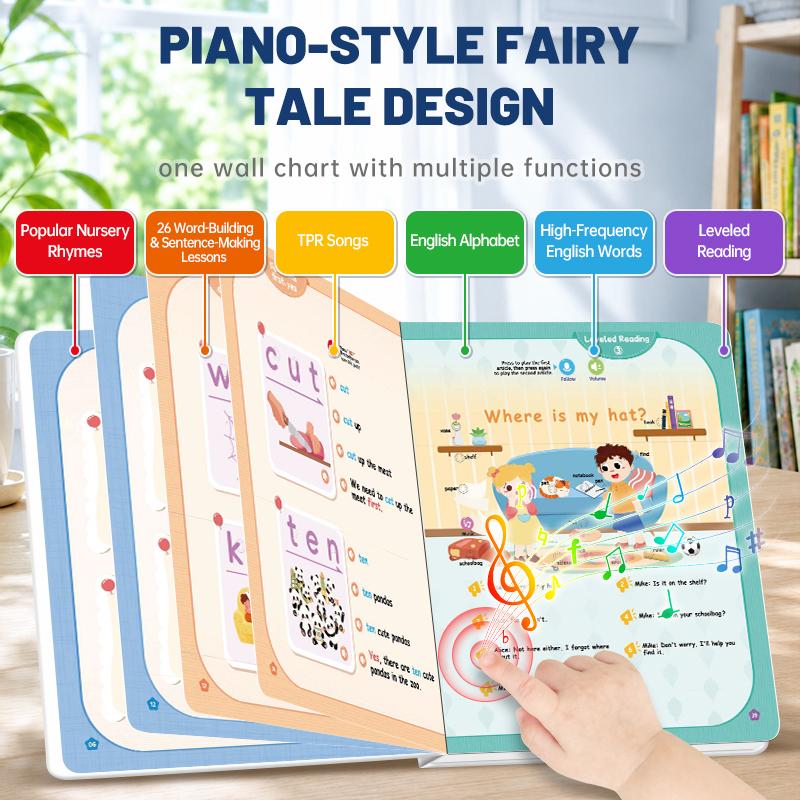 Talking Phonics Book — 17 Stories & 200+ Words for Ages 3+